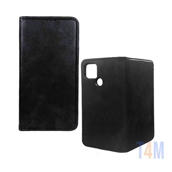 Funda Abatible de Cuero con Bolsillo Interno para Xiaomi redmi A1 Plus Negro